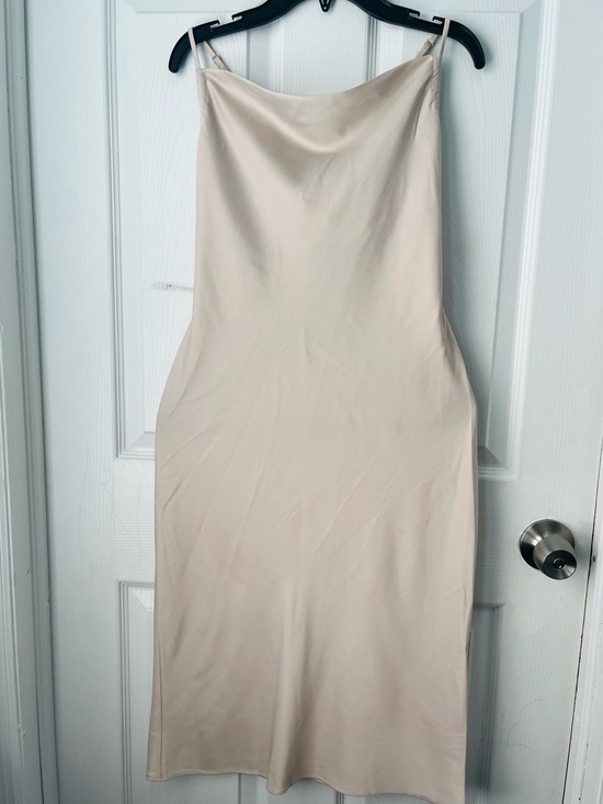 Express Dresses & Skirts - Express Neutral Cream Slip Midi Dress